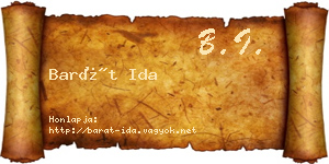 Barát Ida névjegykártya